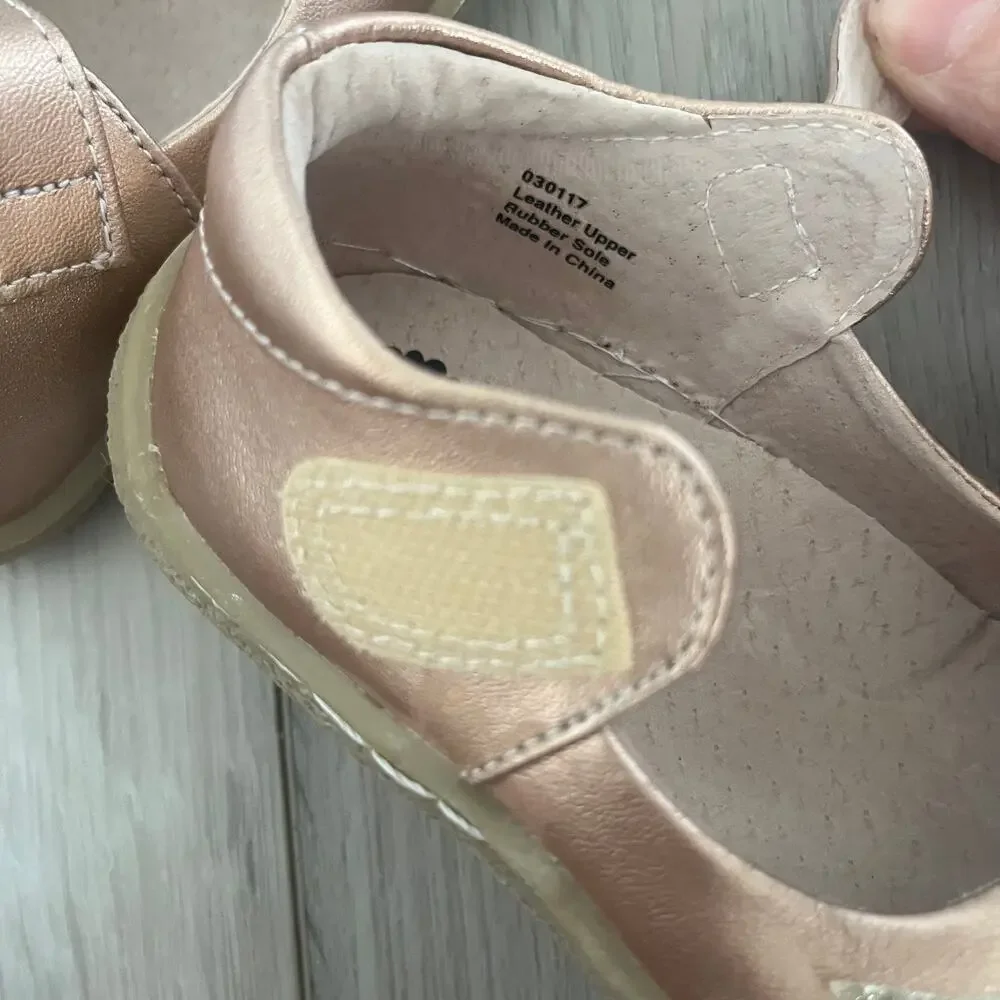 Livie & Luca Pio Pio Mary Jane Baby Toddler 6 Bird Rose Gold Copper Sneaker Shoe